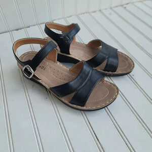 Women's Sport Athletic Sandals Black Lightweight Sandals Shoes Ankle Strap Sz 10